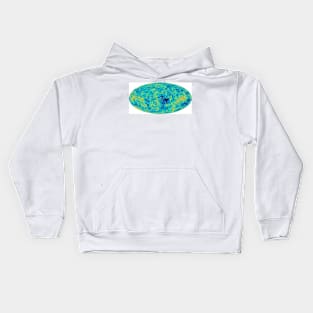 MAP microwave background (R980/0142) Kids Hoodie